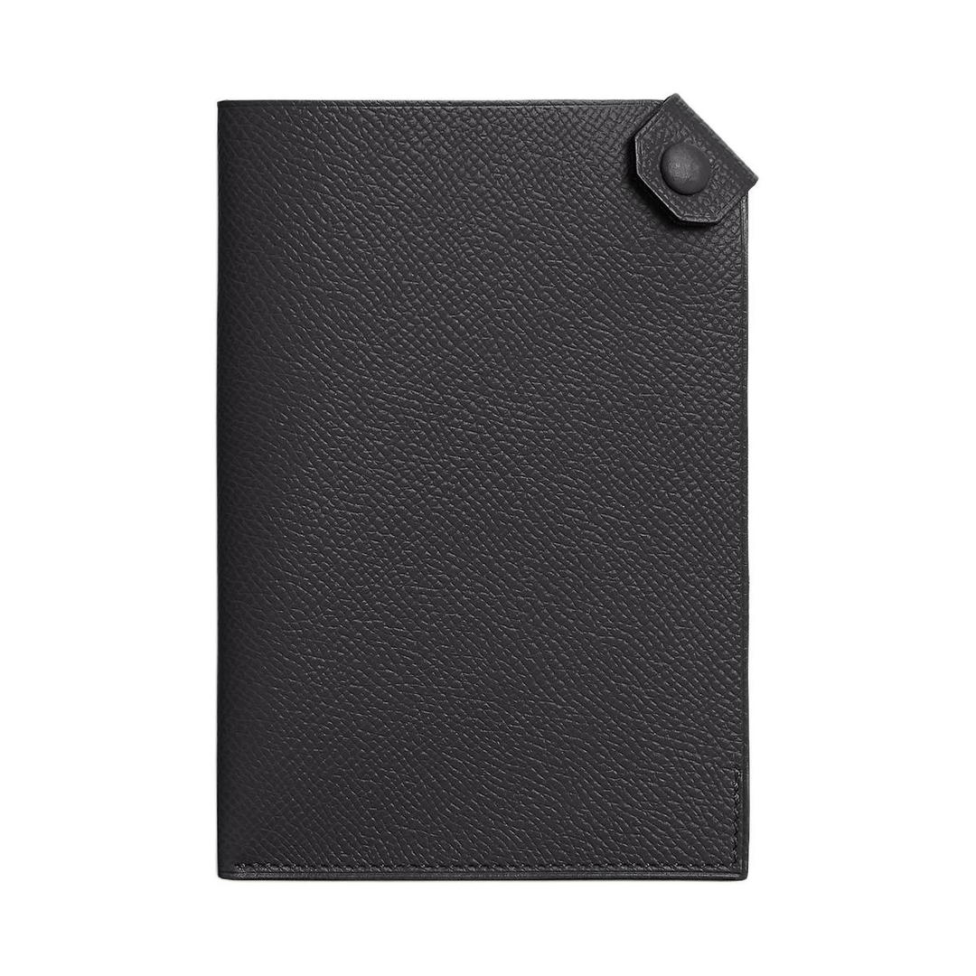 Hermes Hermes Tarmac Epsom Calfskin Passport Holder Women's 85 Ardoise Slate Gray