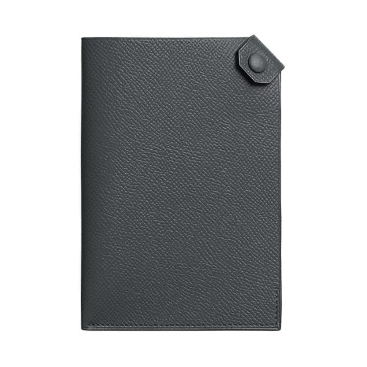 Hermes Hermes Tarmac Epsom Leather Passport Holder Small Size Men's H0 Misty Gray