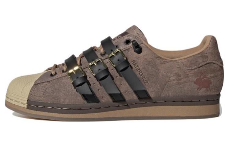 adidas Adidas Originals Melting Sadness X Adidas Originals Originals Superstar Karoro Hole 'Brown Black Creamyellow'