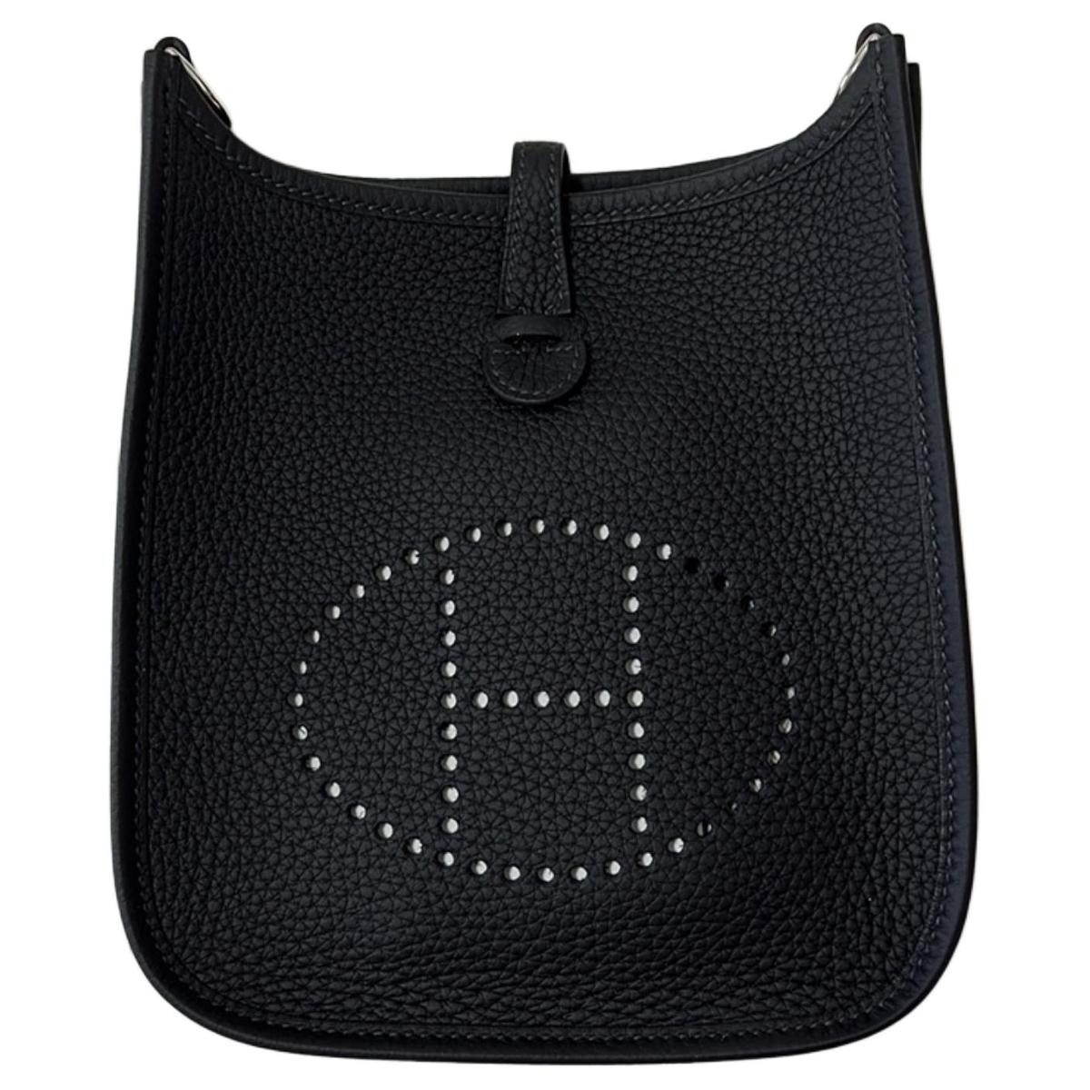 Hermes Hermes Evelyne Clemence Leather Shoulder Bag Crossbody Bag Mini Women's Marine Blue