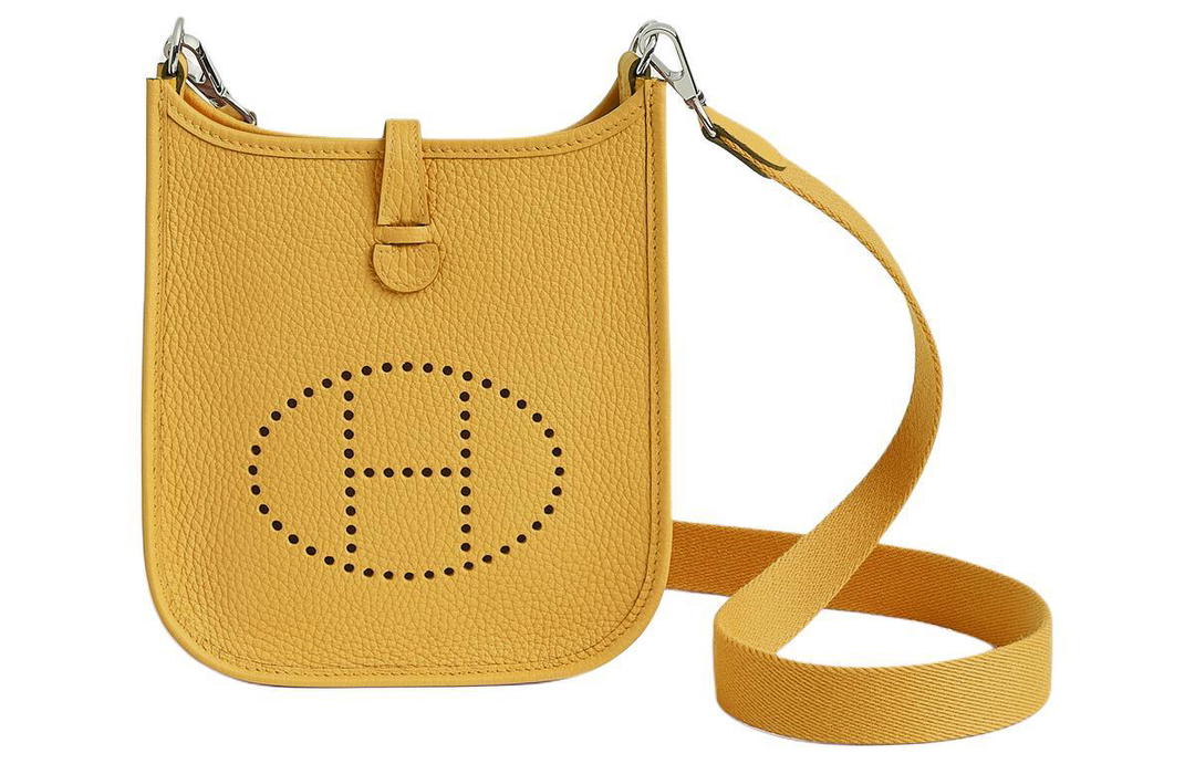 Hermes Hermes Evelyne Clemence Bullock Leather Crossbody Bag Shoulder Bag Mini Women's Sunshine Gold