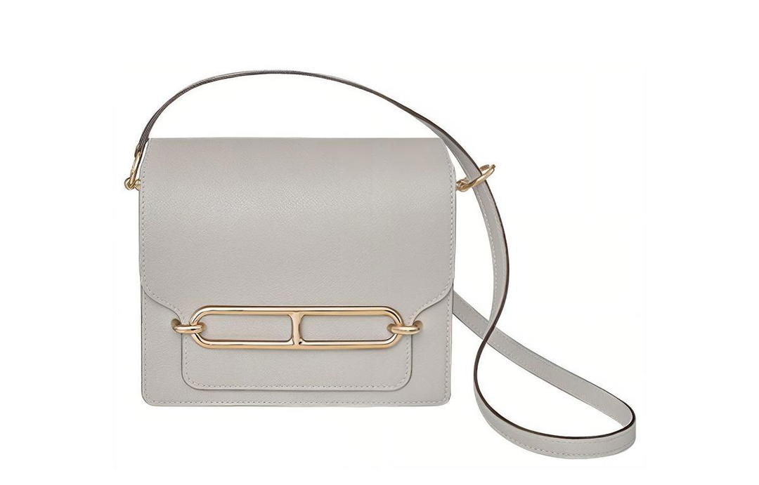 Hermes Hermes Roulis Evercolor Calfskin Pig Nose Bag Shoulder Bag Crossbody Bag Mini Women's 8L Beton Glacier White
