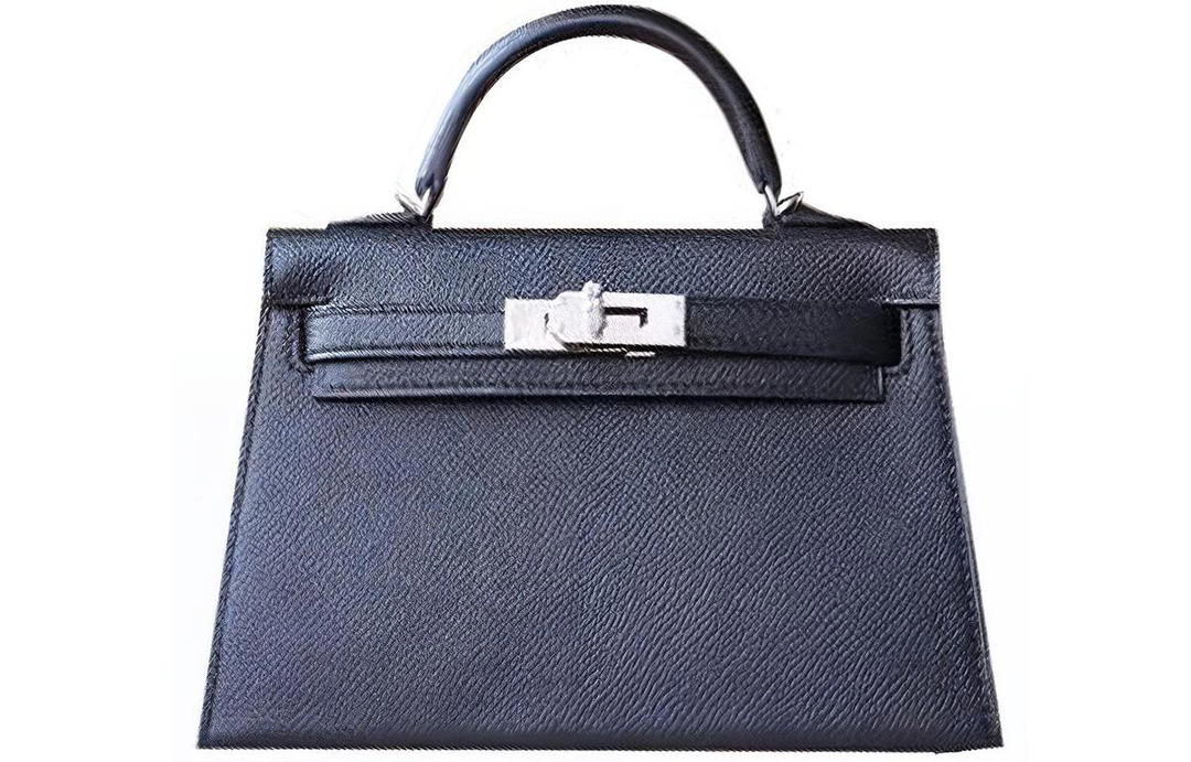 Hermes Hermes Mini Kelly 2nd Generation Epsom Leather Kelly Bag Handbag Shoulder Bag Crossbody Bag Mini Women's Noir Black