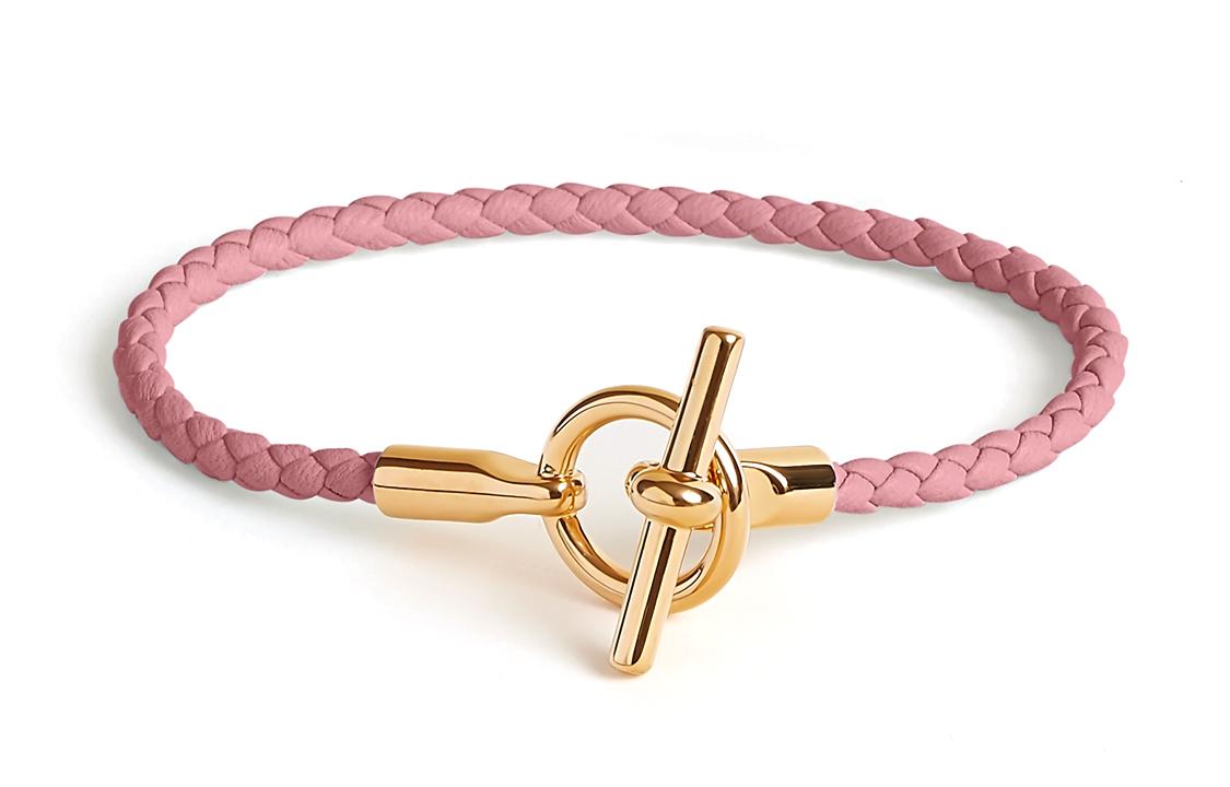 Hermes Hermes Gold Plated Bracelets Women's Pink