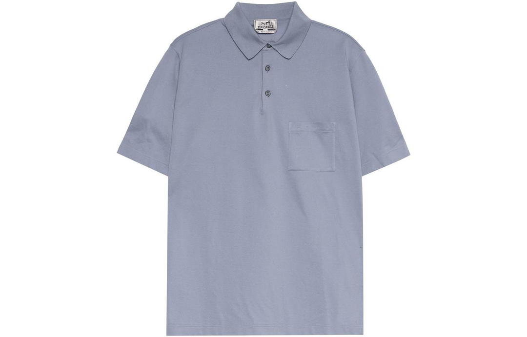 Hermes Hermes Polo Shirt Men's Sky Blue