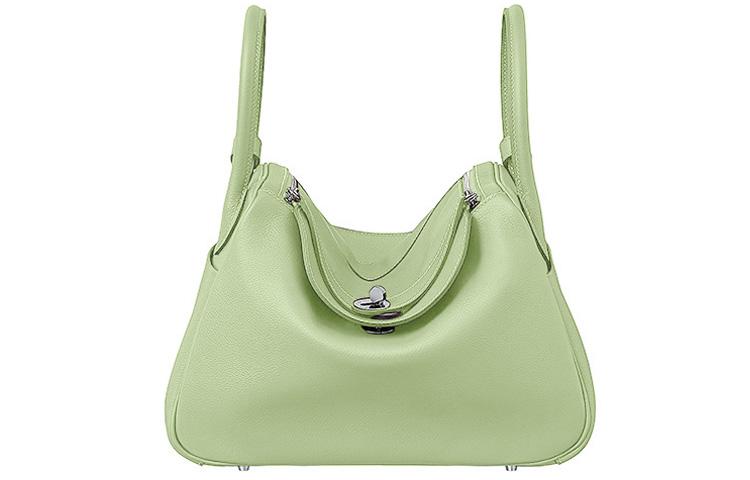 Hermes Hermes Lindy Evercolor Calfskin Handbag Shoulder Bag Regular Women's 3I Vert Criquet Avocado Green
