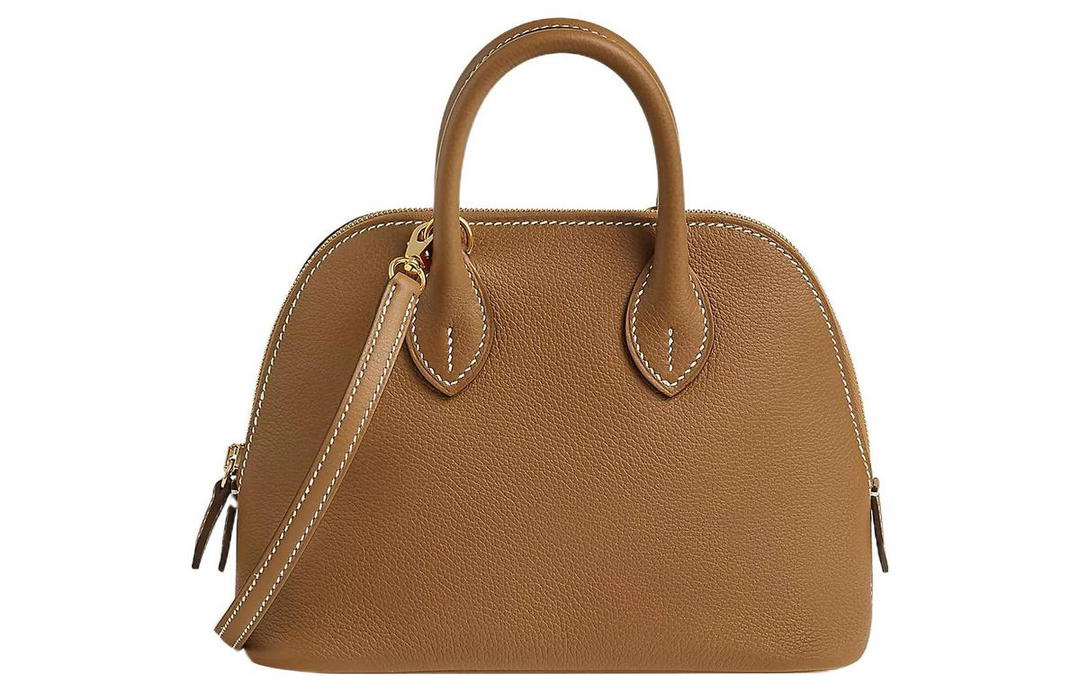 Hermes Hermes Bolide Evercolor Calfskin Bowling Bag Handbag Shoulder Bag Crossbody Bag Mini Women's 37 Gold Gold