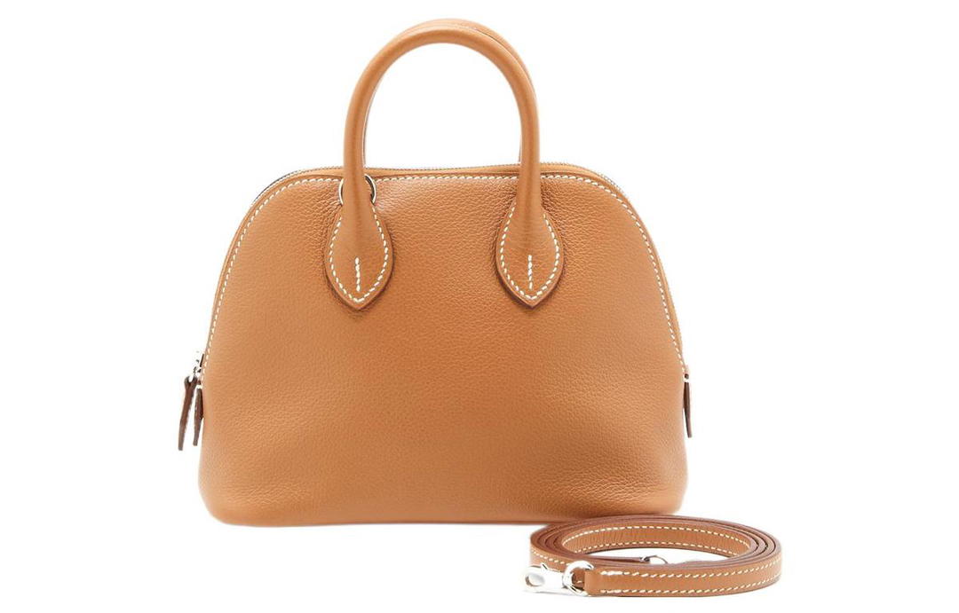 Hermes Hermes Bolide Evercolor Calfskin Bowling Bag Shoulder Bag Crossbody Bag Handbag Mini Women's Gold Gold