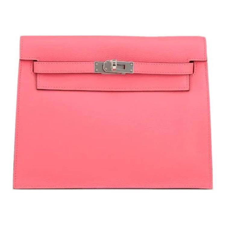 Hermes Hermes Kelly Danse Swift Leather Handheld Crossbody Bag Shoulder Bag Regular Women's 8W Rose Azalea New Lip Balm Powder