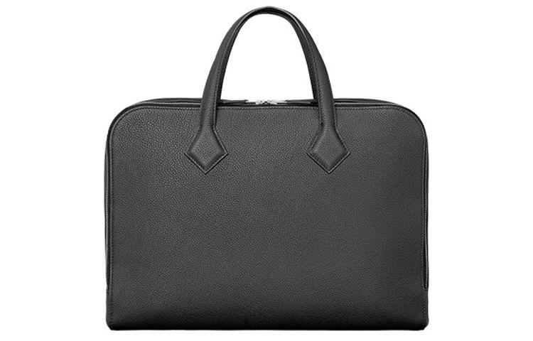 Hermes Hermes Victoria Light Togo Calfskin Business Bag Handbag Regular Men's Black