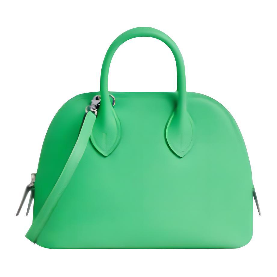 Hermes Hermes Bolide Evercolor Calfskin Bowling Bag Shoulder Bag Crossbody Bag Handbag Mini Women's Comic Green/Bubble Green