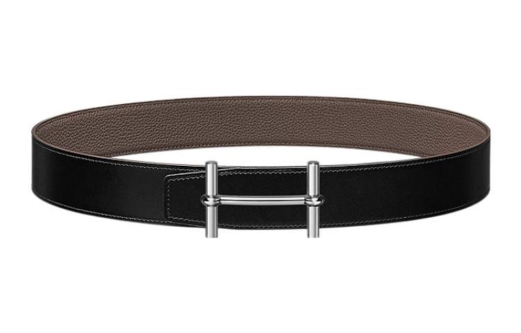 Hermes Hermes Togo Calfskin Double Sided Leather Belt Leather Belts Men's Width 3.8cm