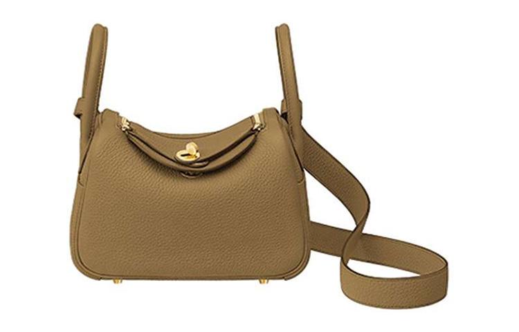 Hermes Hermes Lindy Taurillon Clemence Leather Handbag Shoulder Bag Crossbody Bag Mini Women's 4B Biscuit Cookie
