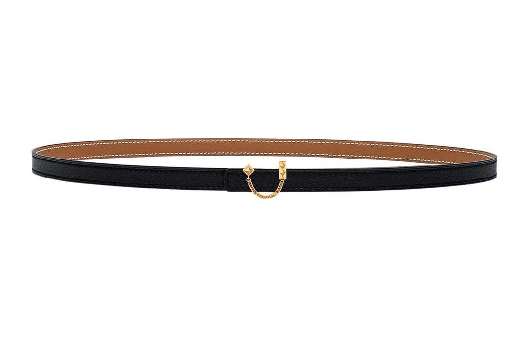 Hermes Hermes Leather Belts Women's Black/Brown
