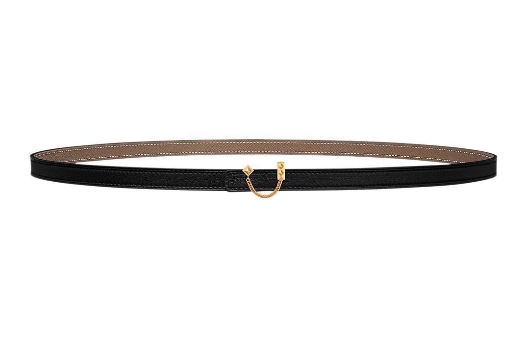 Hermes Hermes Leather Belts Unisex Black