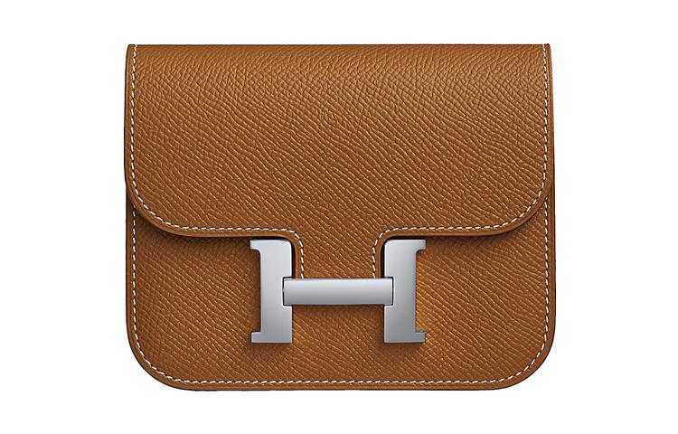 Hermes Hermes Constance Slim Epsom Leather Clutch Wallet Fanny Pack Regular Women's Gold