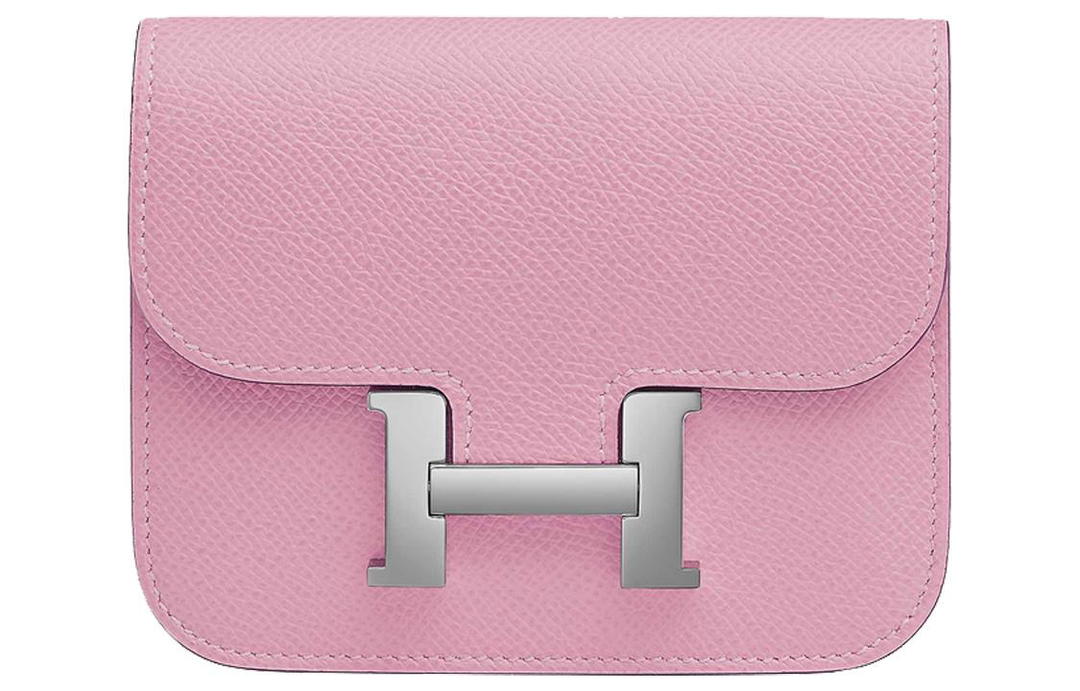 Hermes Hermes Calfskin Clutch Wallet Fanny Pack Women's Brocade Gourd Purple