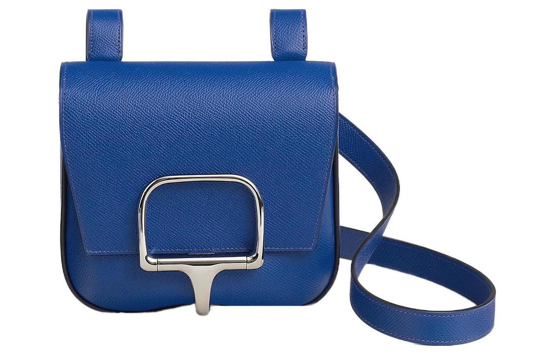 Hermes Hermes DellaDella Cavalleria Epsom Calfskin Crossbody Bag Mini Women's O8 Bleu Royal Sapphire Blue