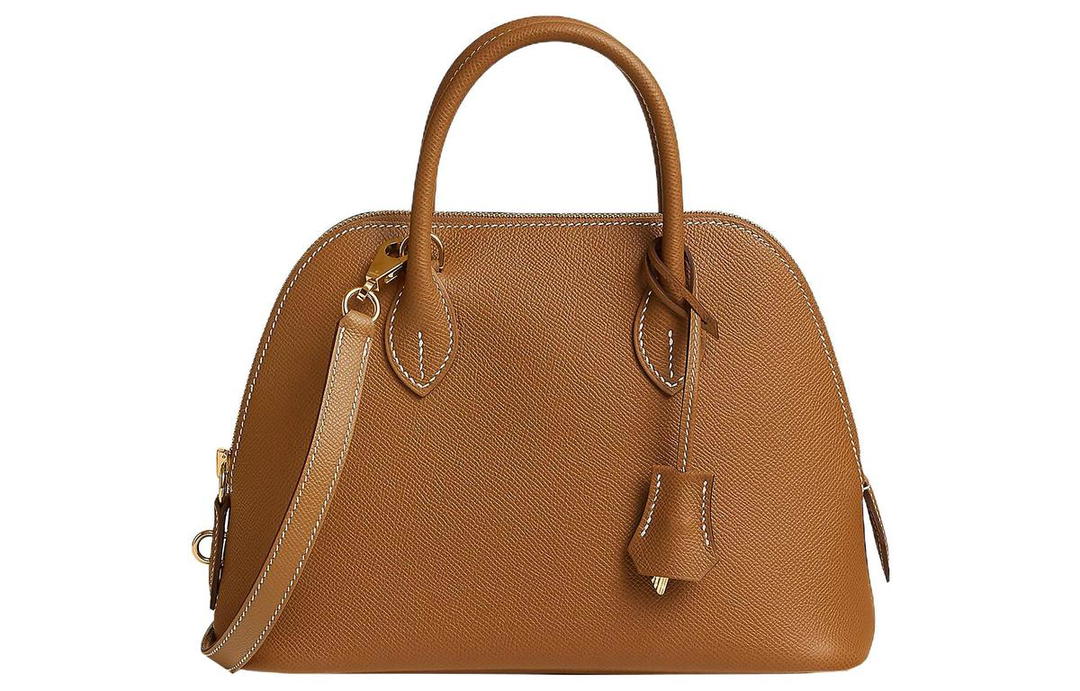 Hermes Hermes Bolide Epsom Calfskin Bowling Bag, Crossbody Bag, Handbag Women's 37 Gold