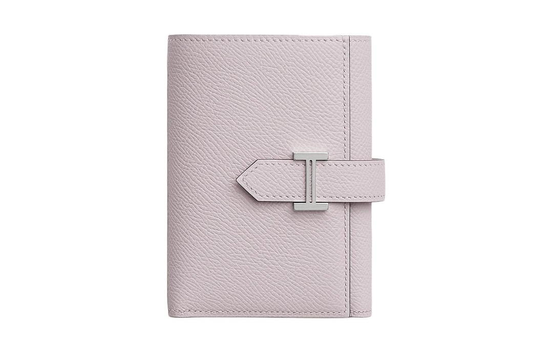 Hermes Hermes Bearn Epsom Calfskin Wallet Women's 09 Mauve Pale Dream Purple