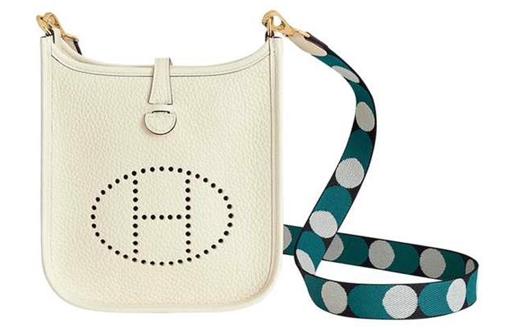 Hermes Hermes Evelyne Cow Leather Crossbody Bag, Shoulder Bag Women's