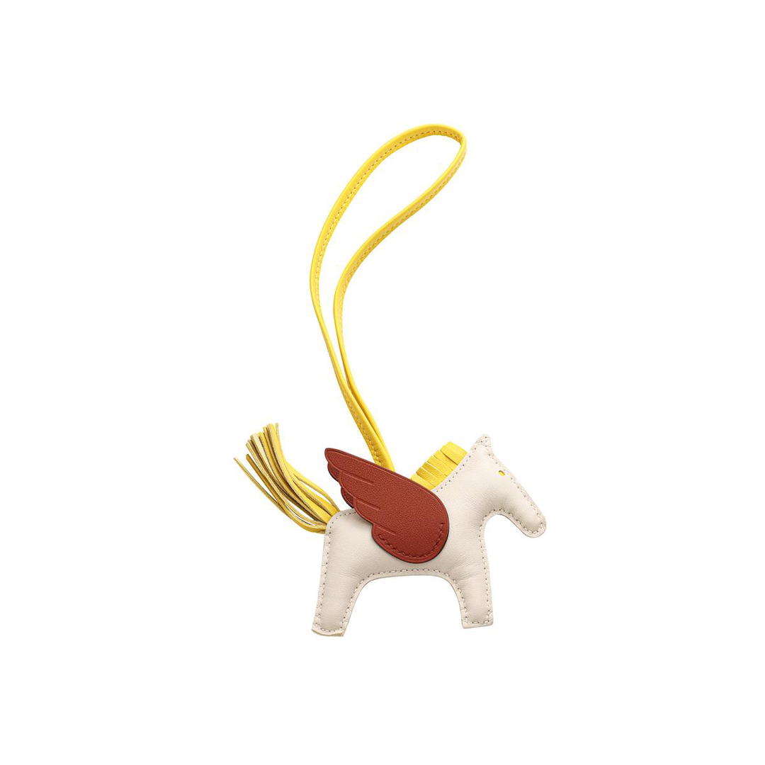 Hermes Hermes Leather Pendants Unisex White