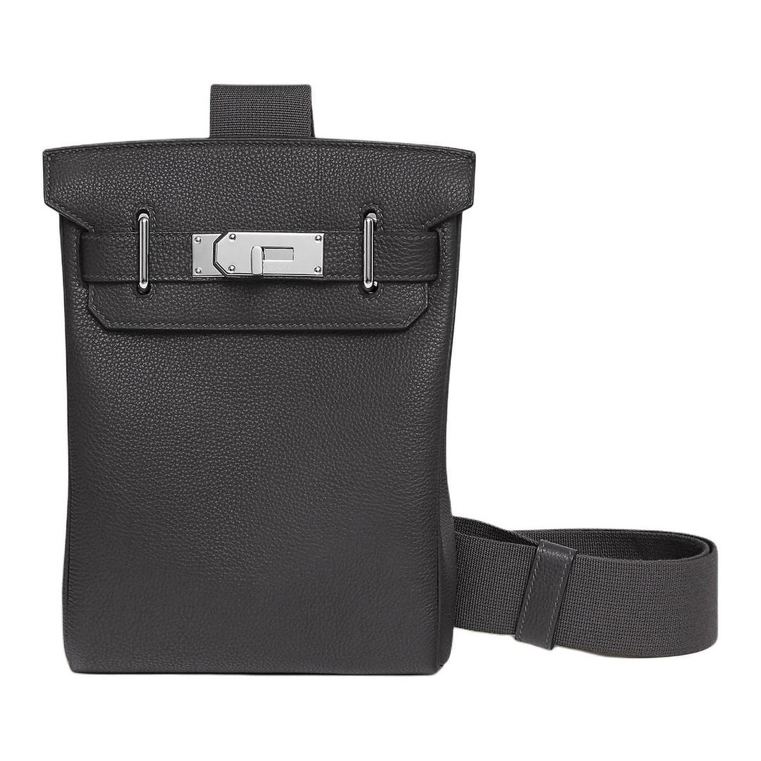 Hermes Hermes Hac A Dos Togo Calfskin Shoulder Bag Small Size Unisex 85 Ardoise Slate Gray