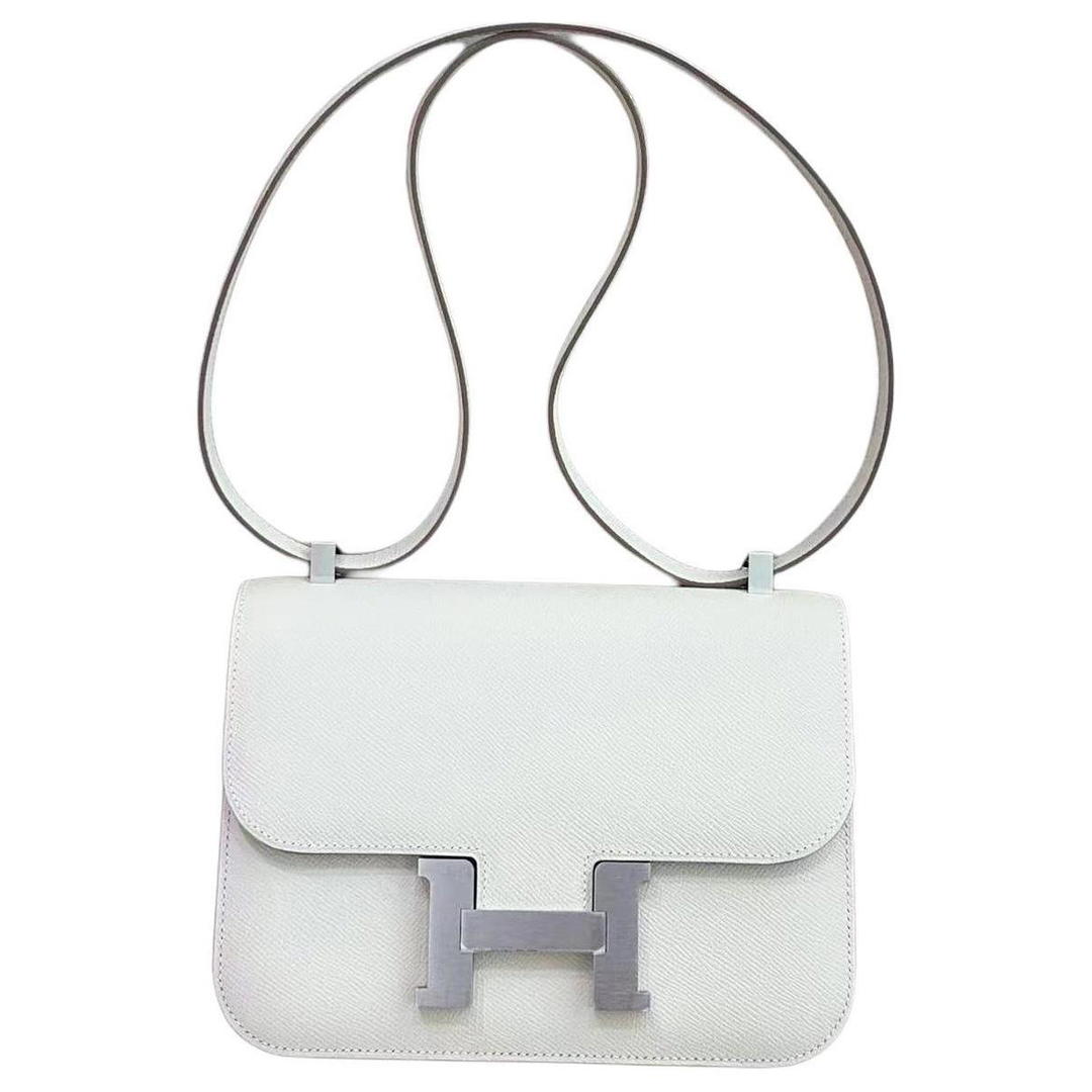 Hermes Hermes Constance 24 Crossbody Bags Women's 10 Craie Milkshake White