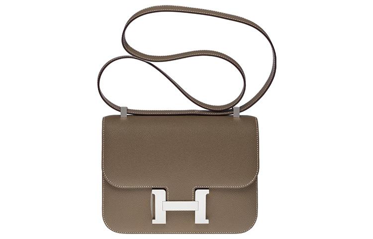 Hermes Hermes Constance Epsom Leather Crossbody Bag, Shoulder Bag Regular Women's 18 Etoupe Elephant Gray