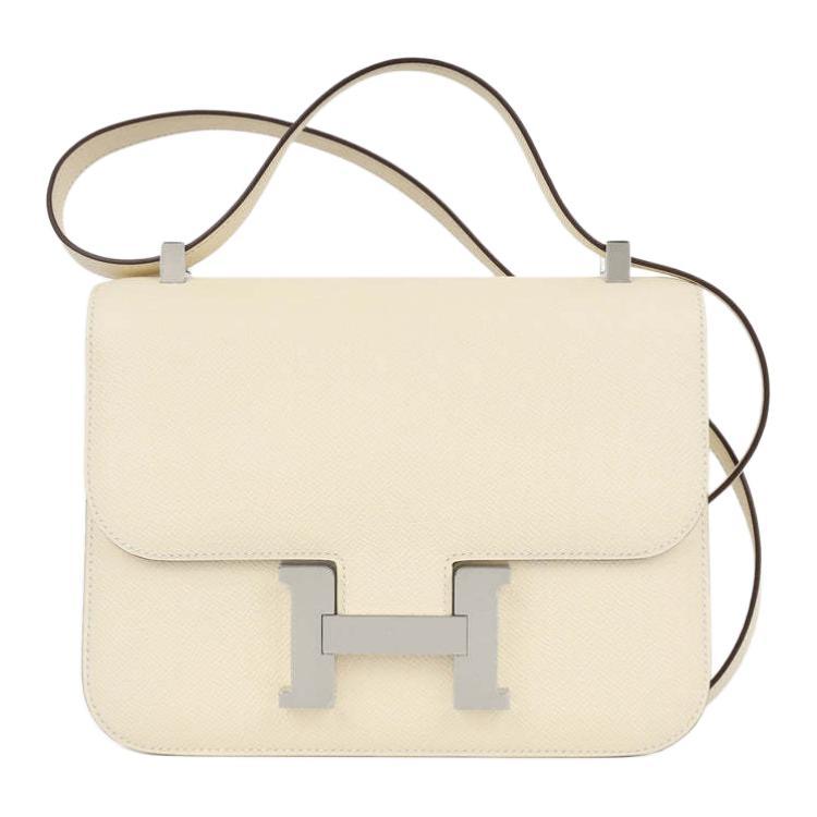 Hermes Hermes Constance Epsom Leather Shoulder Bag Crossbody Bag Women's I2 Nata Cream White