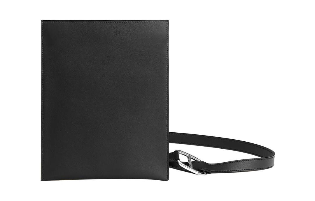 Hermes Hermes Swift Calfskin Wallet Men's Adjustable Shoulder Straps Large Central Pocket