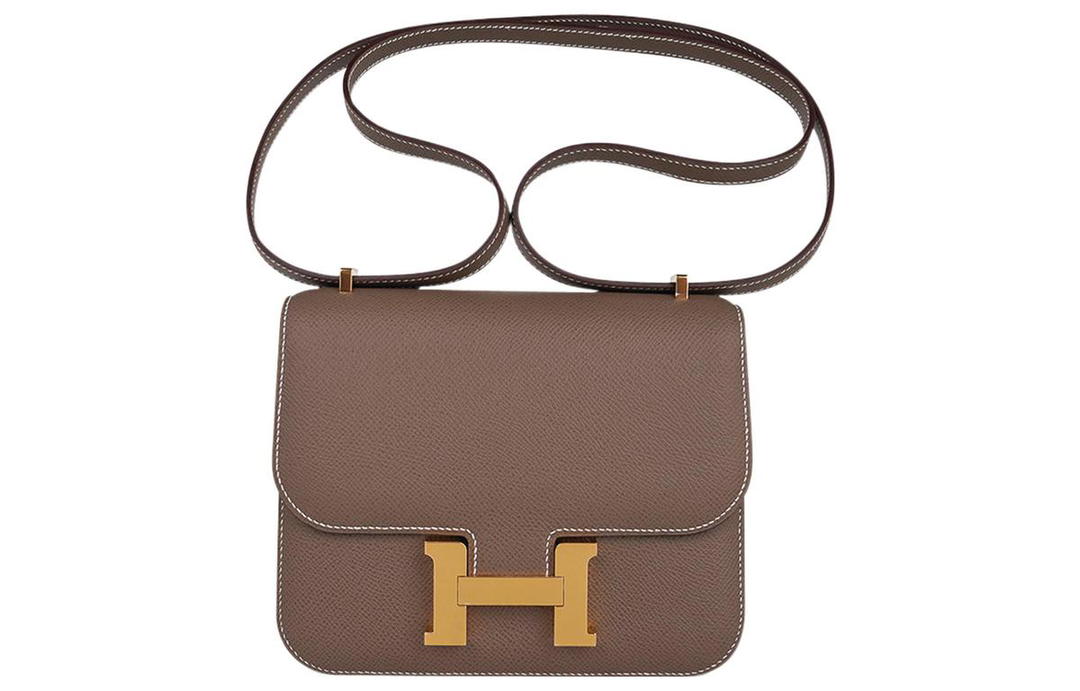 Hermes Hermes Constance Epsom Leather Shoulder Bag Crossbody Bag Mini Women's 18 Etoupe Elephant Gray