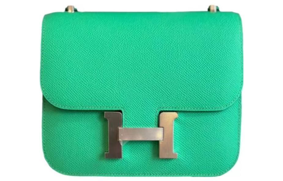 Hermes Hermes Constance Epsom Leather Shoulder Bag Crossbody Bag Mini Women's Green