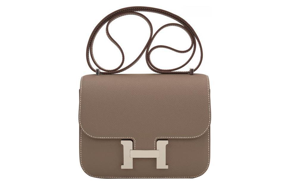 Hermes Hermes Constance Epsom Leather Shoulder Bag Crossbody Bag Mini Women's 18 Etoupe Elephant Gray