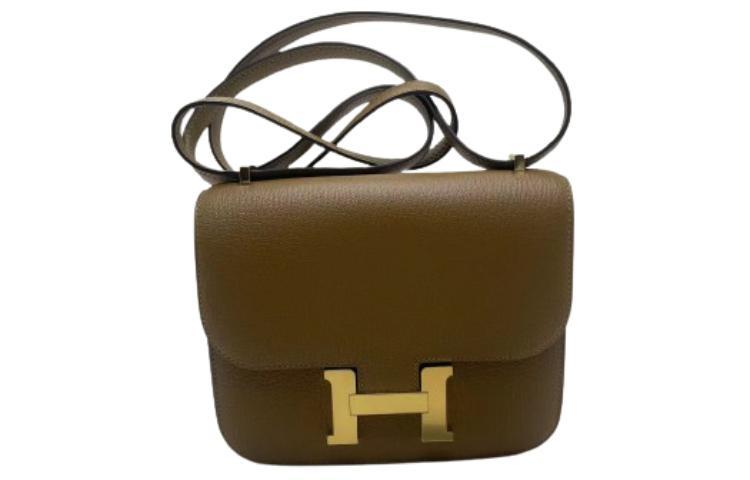 Hermes Hermes Constance Mysore Goat Skin Shoulder Bag Crossbody Bag Mini Women's 2H Kraft Kraft Paper Color