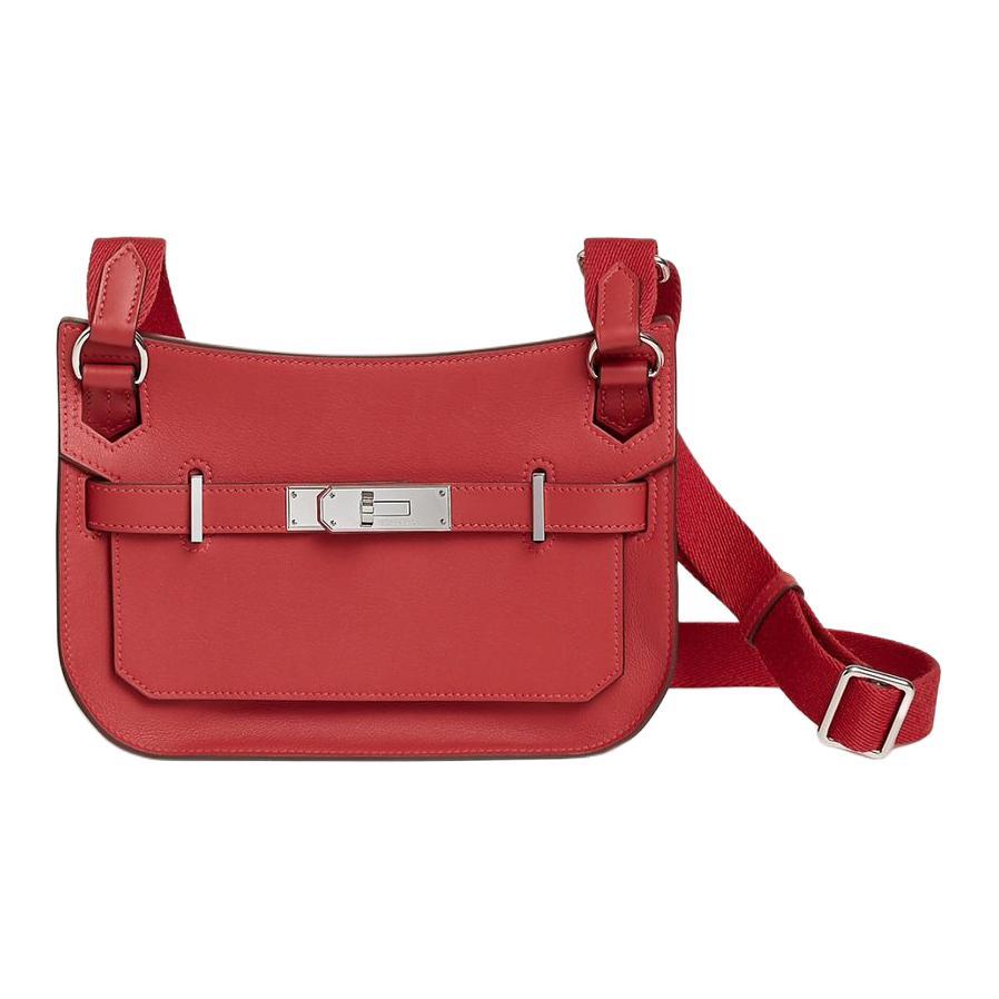 Hermes Hermes Jypsiere Swift Calfskin Shoulder Bag Crossbody Bag Mini Women's Red