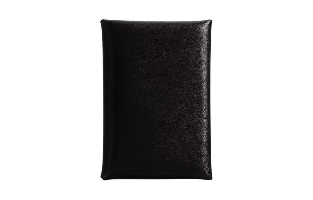 Hermes Hermes Calvi Box Calfskin Card Holder Women's 89 Noir Black
