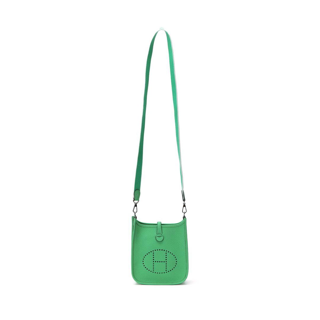 Hermes Hermes Evelyne Leather Crossbody Bag Shoulder Bag Unisex Green