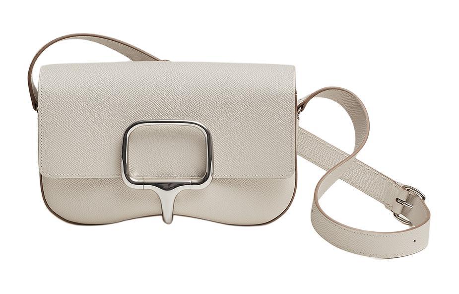 Hermes Hermes DellaDella Cavalleria Epsom Calfskin Crossbody Bag, Shoulder Bag Women's M4 Gris Pale Cream Gray