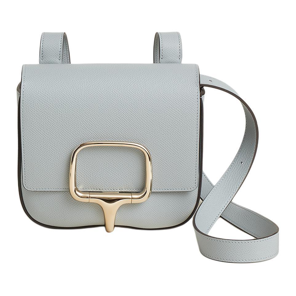 Hermes Hermes Della Cavalleria Epsom Calfskin Crossbody Bag Shoulder Bag Mini Women's 8U Bleu Glacier Glacier Blue