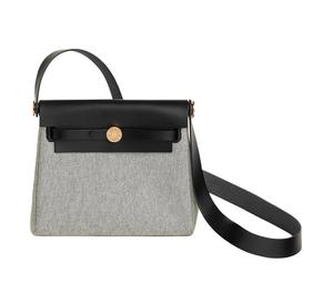 Buy Hermes Canvas With Leather Crossbody Bag Shoulder Bag Mini Women's Black & Gray at Sasom – Authentic and Ready to Ship