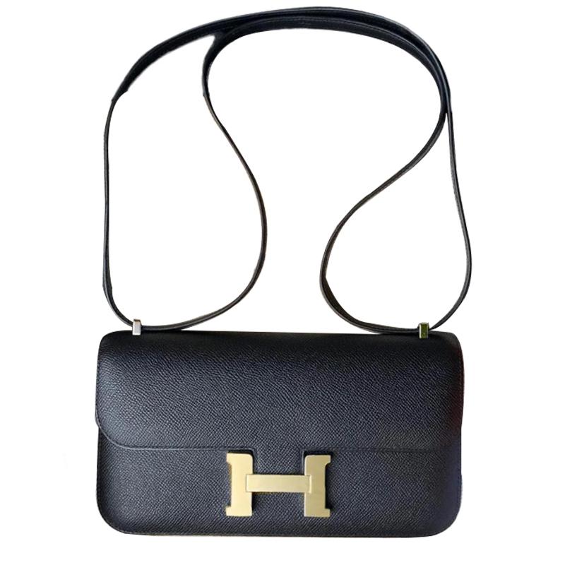 Hermes Hermes Constance Epsom Leather Crossbody Bag Shoulder Bag Women's 89 Noir Black