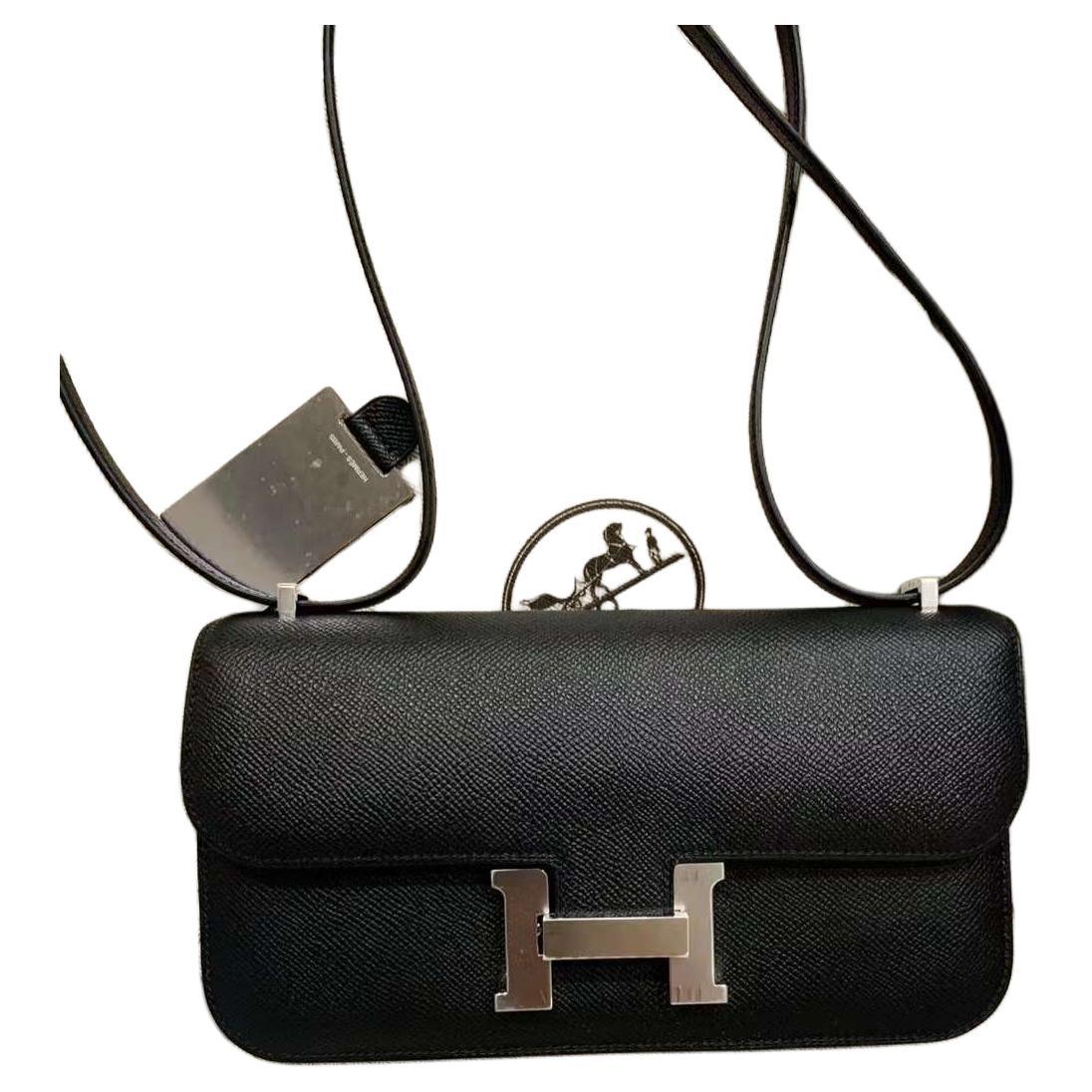 Hermes Hermes Epsom Leather Shoulder Bag Crossbody Bag Women's 89 Noir Black