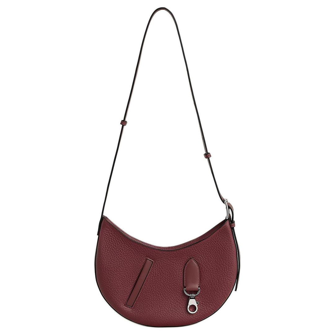Hermes Hermes Clemence Bullhide With Swift Calfskin Shoulder Bag Crossbody Bag Regular Women's Rogue Red