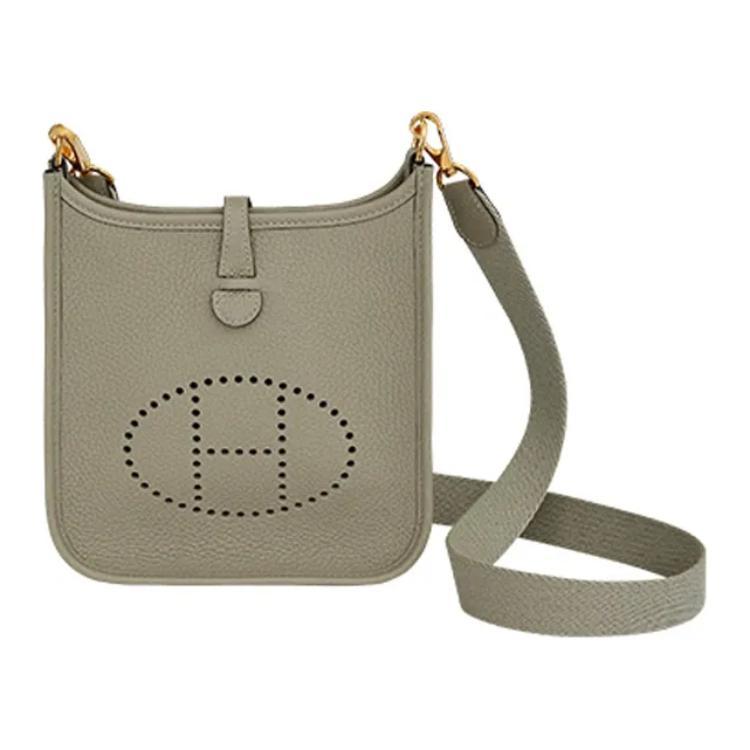 Hermes Hermes Evelyne Clemence Leather Crossbody Bag Shoulder Bag Mini Women's Sage