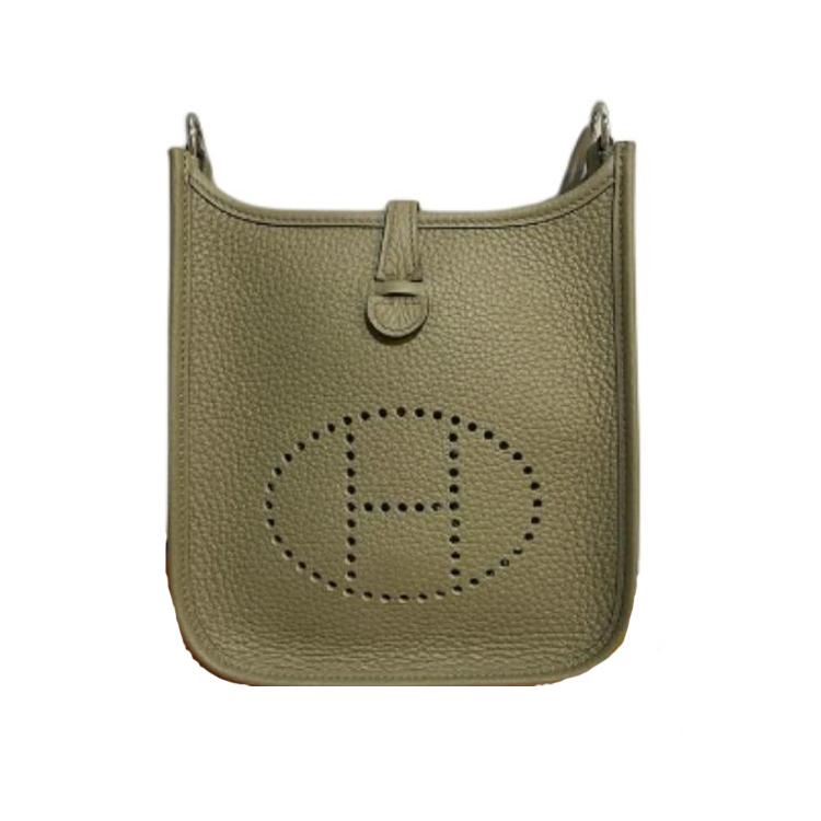 Hermes Hermes Evelyne Clemence Calfskin Crossbody Bag Women's Marfa Beige