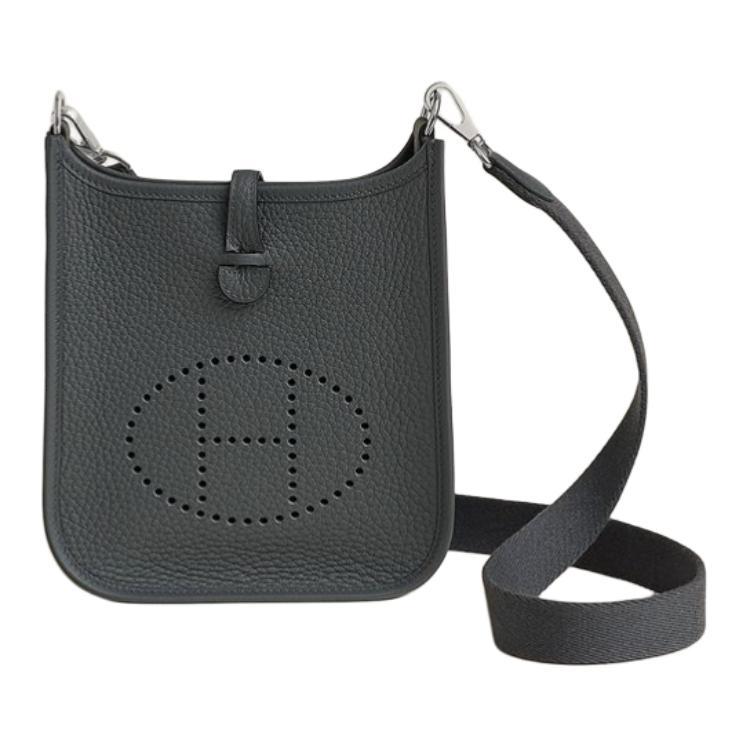 Hermes Hermes Evelyne Clemence Calfskin Ivorie Shoulder Bag Crossbody Bag Regular Women's Gray