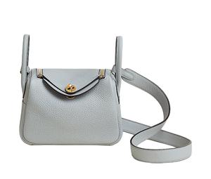 Buy Hermes Lindy Clemence Leather Shoulder Bag Crossbody Bag Mini Women's 8U Bleu Glacier Glacier Blue at Sasom – Authentic and Ready to Ship