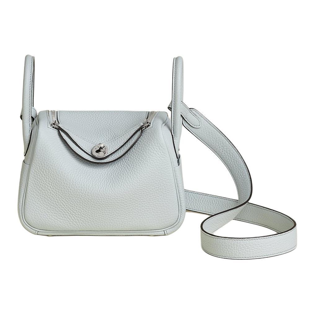 Hermes Hermes Lindy II Clemence Mini Bag Women's Blue