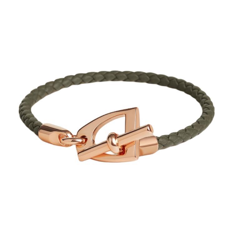 Hermes Hermes Calfskin Bracelets Unisex Verona Green